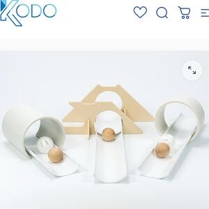 Cream and White Kids Toy Set